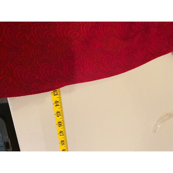 Miss Dorby Red Brocade 2-Piece Sleeveless Dress & Jacket Set Size 12 - Picture 16 of 16